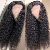 Blackmoon 5X5 HD Lace Water Wave Pre Plucked Closure Long Human Hair Wigs