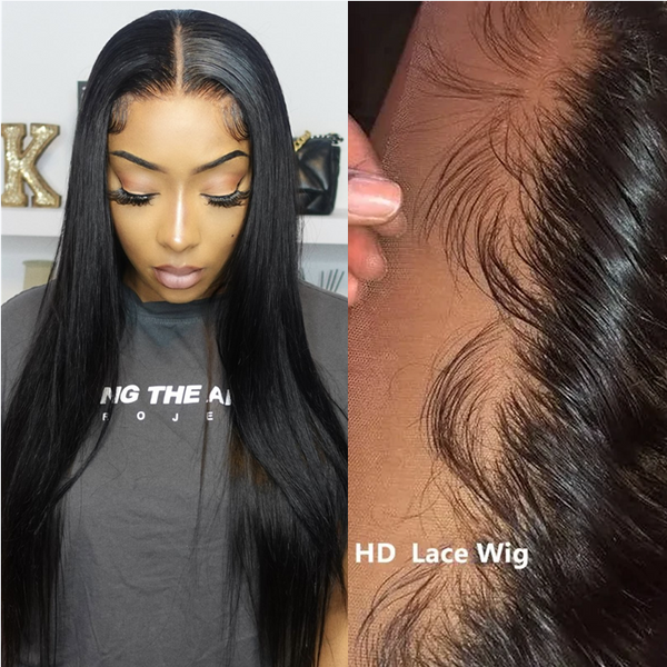 Blackmoon Hair Skin Melt HD Lace Wigs 13x4 Lace Front Wigs Straight Human Hair Wigs