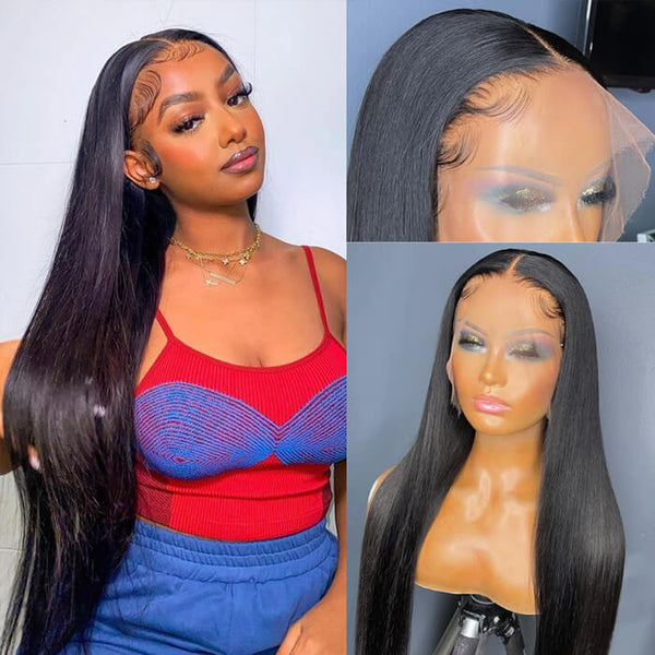Skin Melt HD Lace Wigs 13x4 Lace Front Wigs Straight Human Hair Wigs
